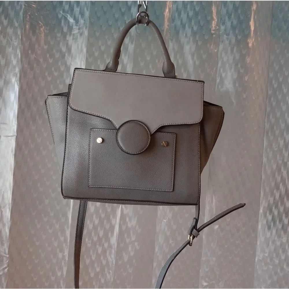 Danielle Nicole Grey 2 Tone Crossbody Bag